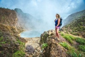 Boiling Lake on holiday in Dominica