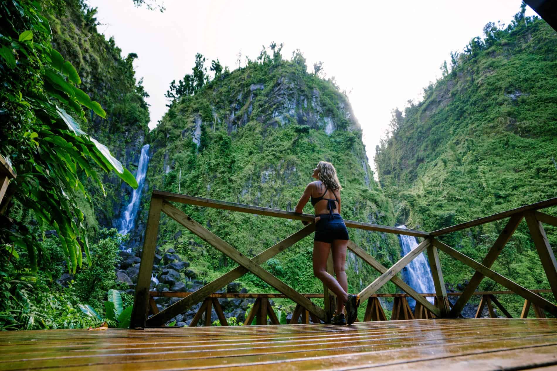 Waterfalls on holiday in Dominica